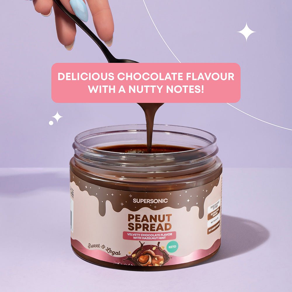 Peanut Spread with Velvety Chocolate flavour with Hazelnut hint LOW CARB 250g