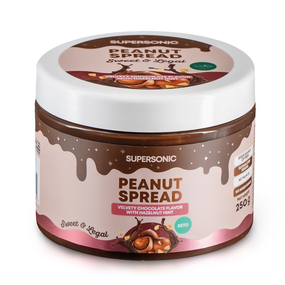Peanut Spread with Velvety Chocolate flavour with Hazelnut hint LOW CARB 250g