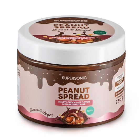 Peanut Spread with Velvety Chocolate flavour with Hazelnut hint LOW CARB 250g